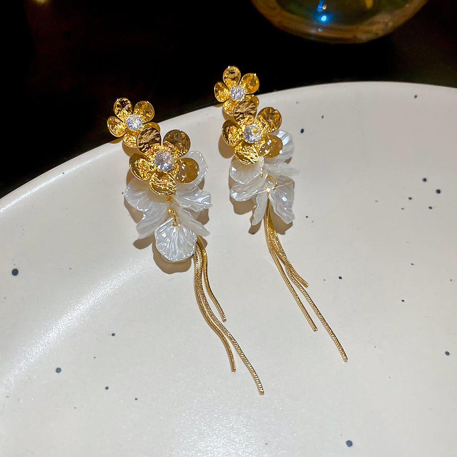 Versatile Floral Tassel Earrings