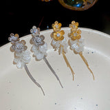 Versatile Floral Tassel Earrings