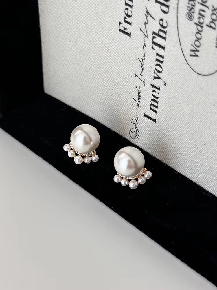 Faux Pearl Studs