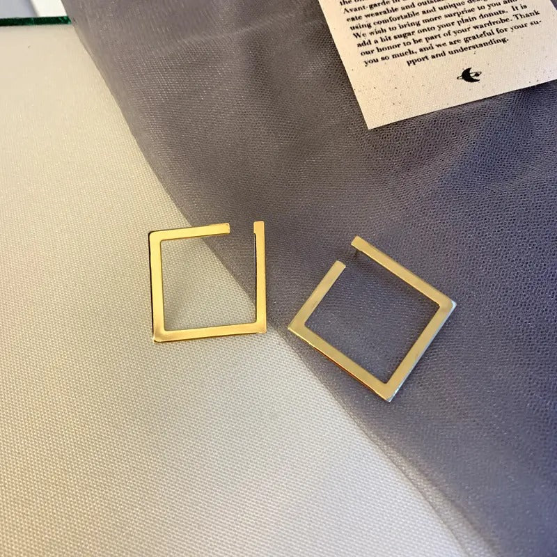 Geometric Hollow Square Earrings