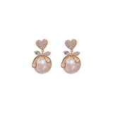 Crystal Bow Design, Korean Fashion Stud Earring