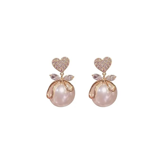 Crystal Bow Design, Korean Fashion Stud Earring