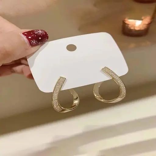 Korean Goldiwala Gold Stud Earrings