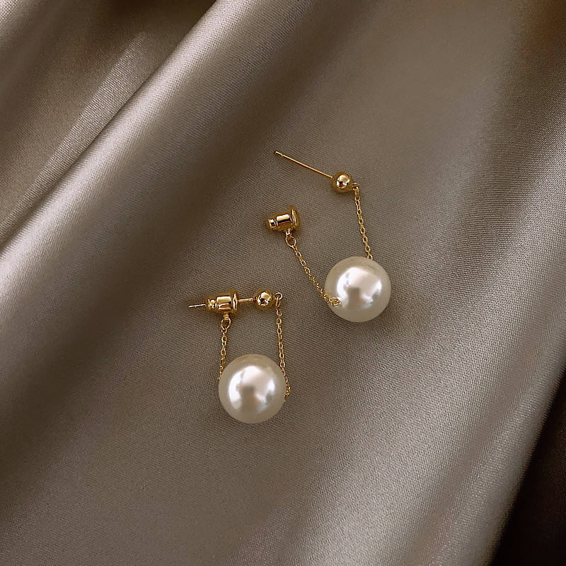 Pearl Ball Hanging Earrings
