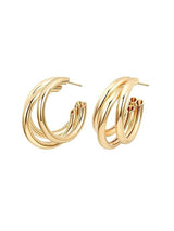 Korean Earrings Triple Balie Shape Unique Earrings