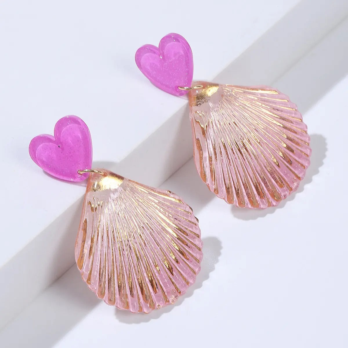 Candy Colors Ocean Shell Drop Earrings