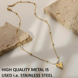 Heart Pendant with Chain | Fashion Jewellery Classic Heart Charm Necklace for girls pendant combo set