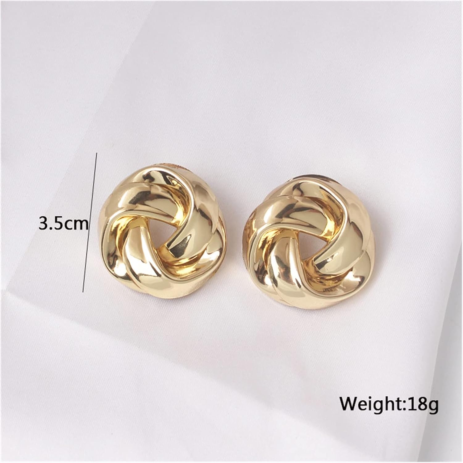 Twisted Stud Earrings for girls Charm Gold Color Spiral Whirlpool Earrings Jewelry Drop Earrings