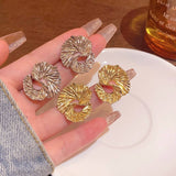 Texture Twisted Stud Earrings