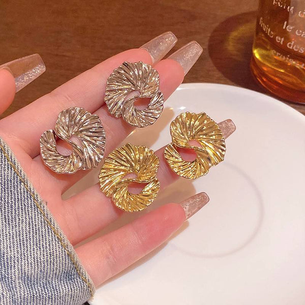 Texture Twisted Stud Earrings