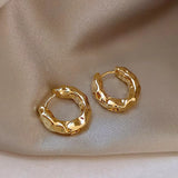 Irregular Metal Hoop Earrings
