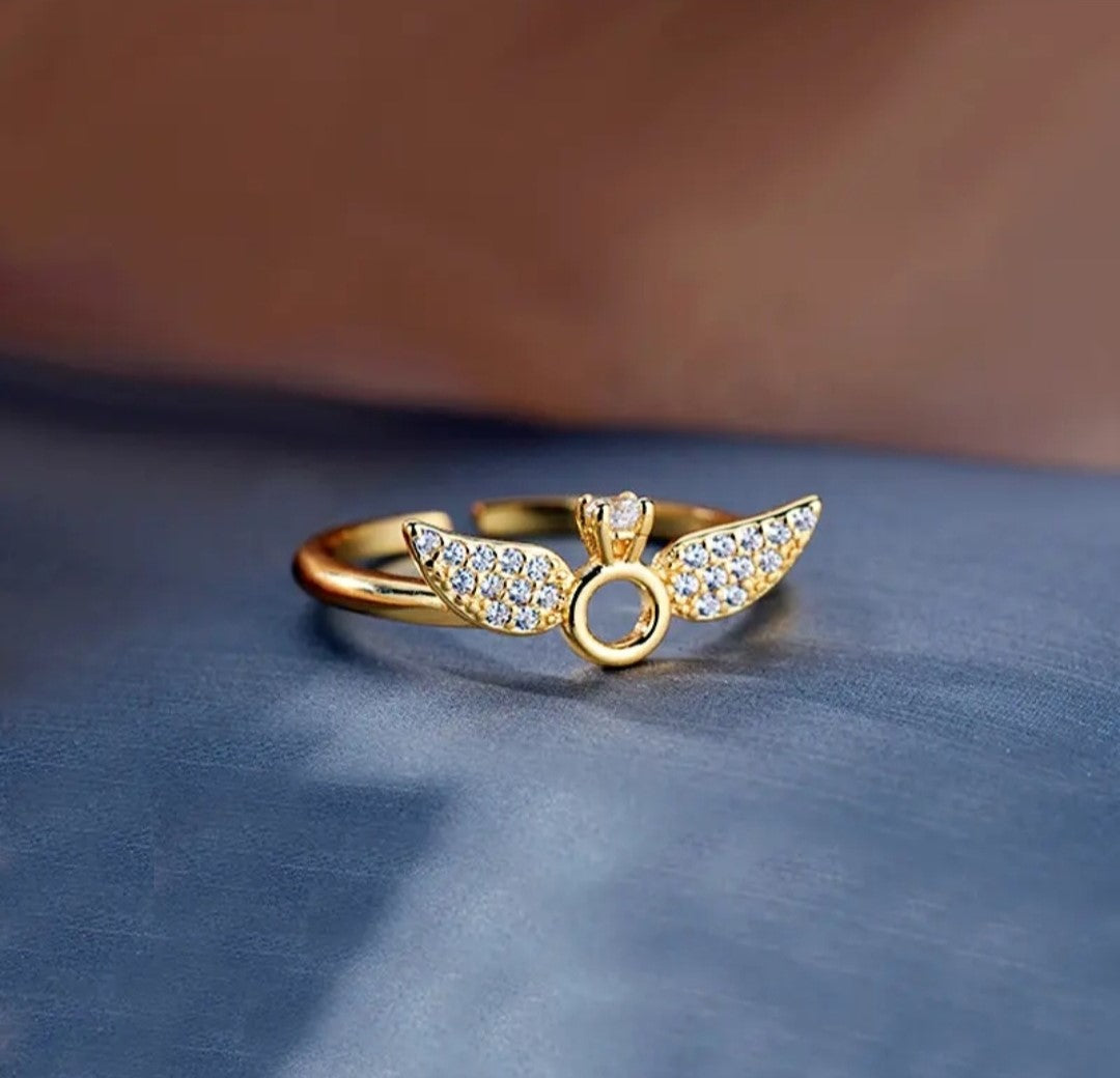 rose golden color plated ring