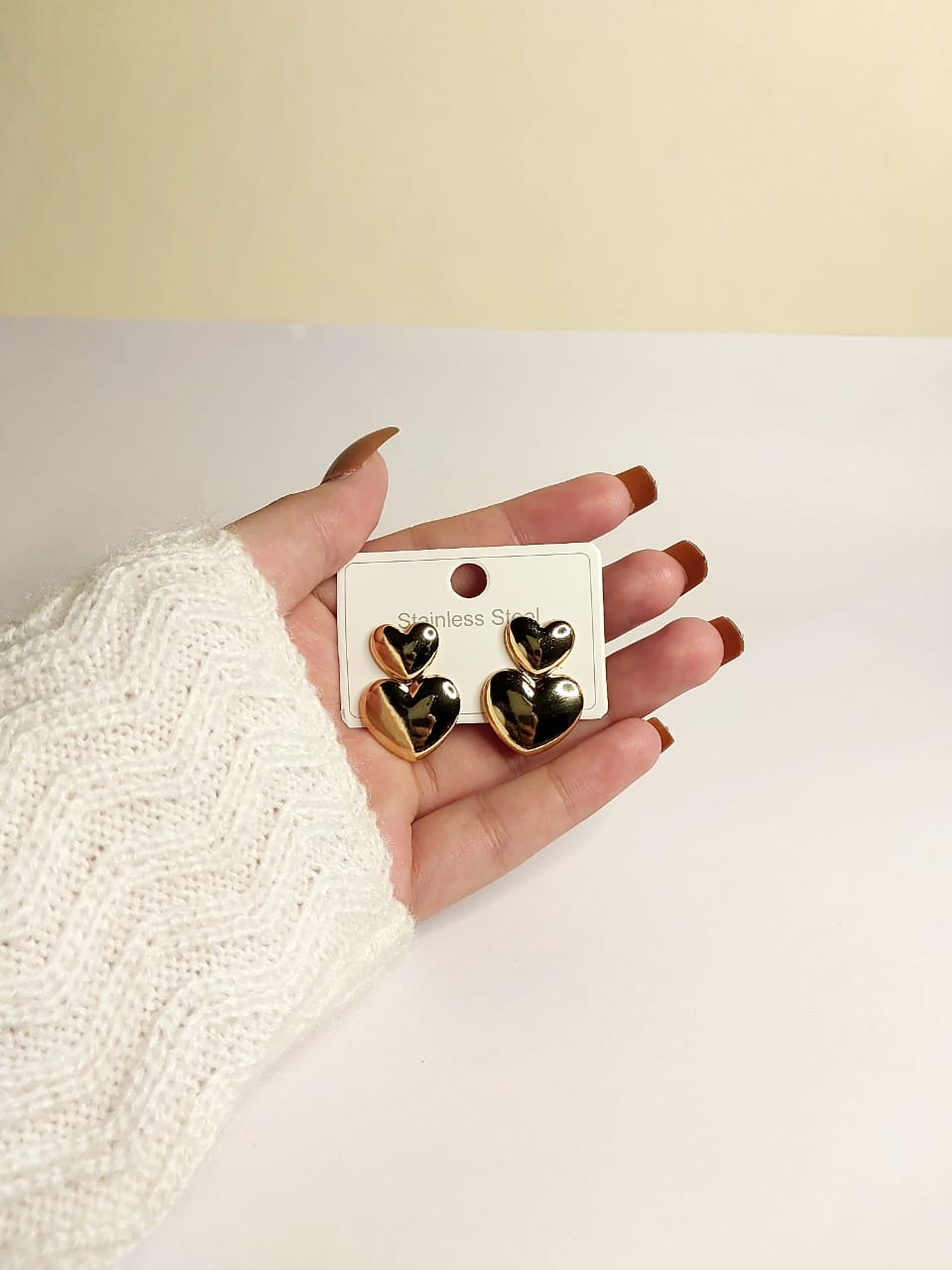 Double Heart Earrings