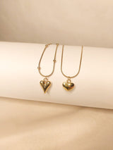 Heart Pendant with Chain | Fashion Jewellery Classic Heart Charm Necklace for girls pendant combo set