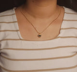Black heart pendent with chain for Cuties