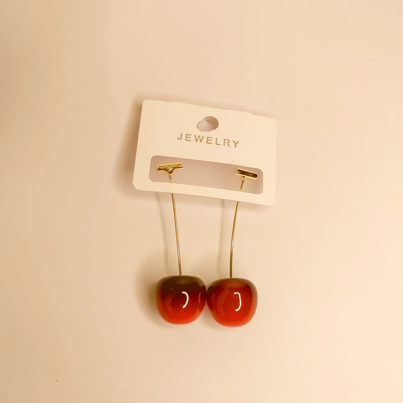 korean cherry earring for GIrl&women