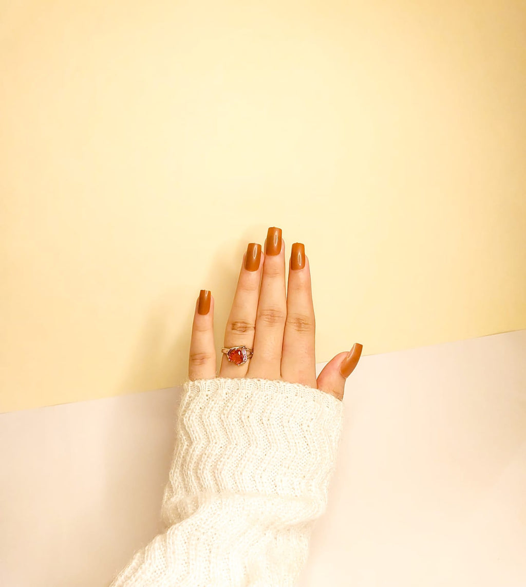 Red Artificial Ruby Color Heart  Shaped Ring