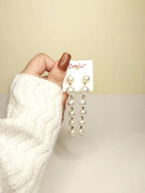 Fashionable Earrings Beads Alloy Hoop Earring, Drops