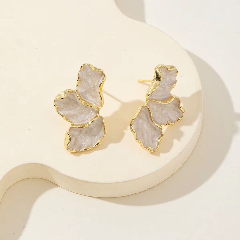 🍁 5 Combo Pack Maple Leaf Flower Oil Drip Earrings