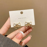 Minimal Bowknot Stud Earrings