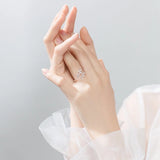 New Crystal Leaf Rings