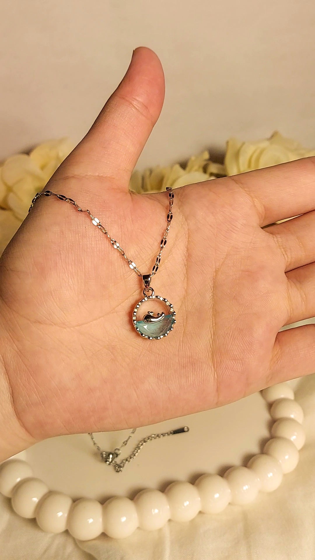 💙🐬 Ocean Dream Dolphin Pendant Necklace ✨️